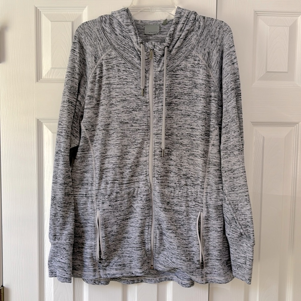 Athleta Gray Hooded Jacket